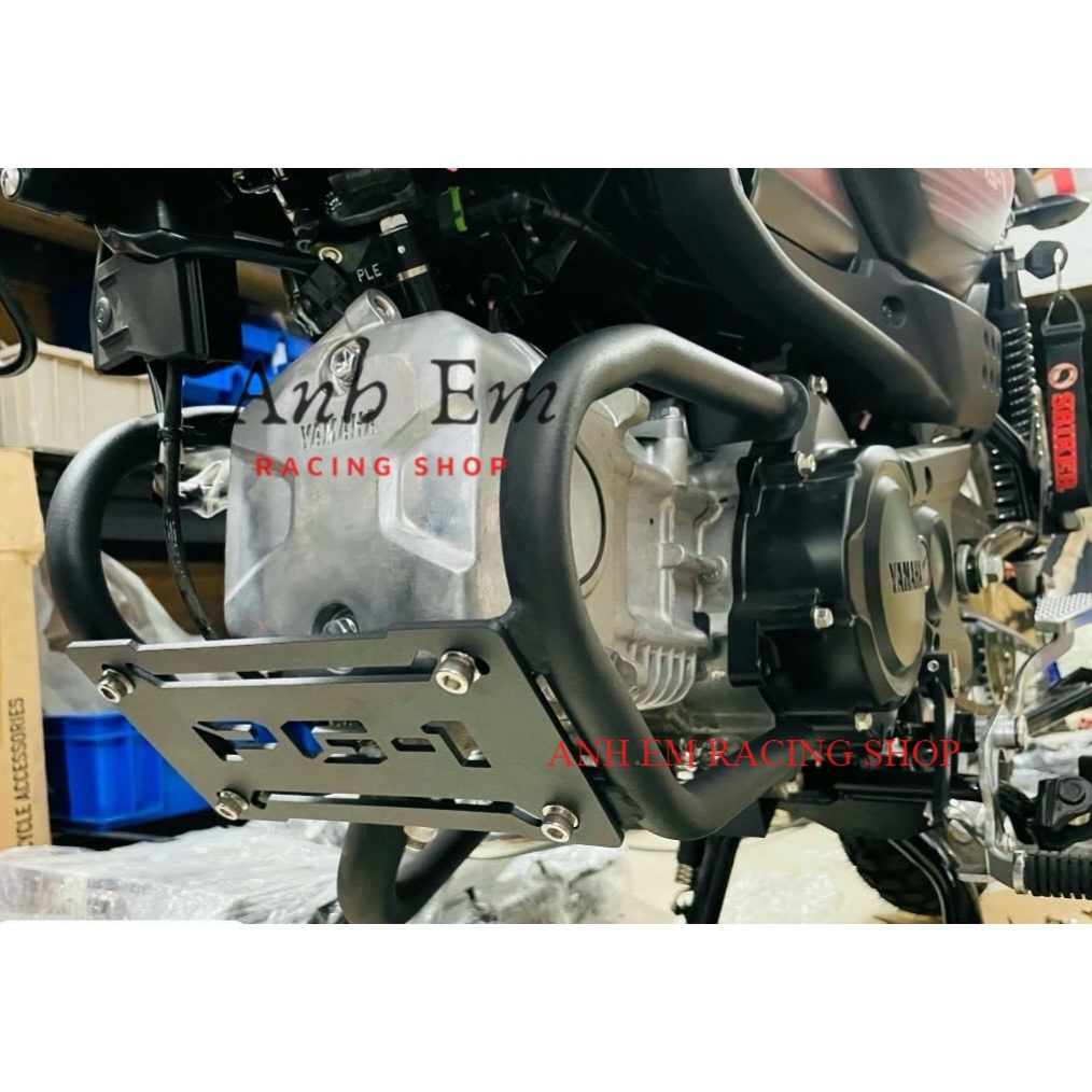 Ốp gầm, bảo vệ lốc máy cho xe Yamaha PG-1 kèm ốc đầy đủ