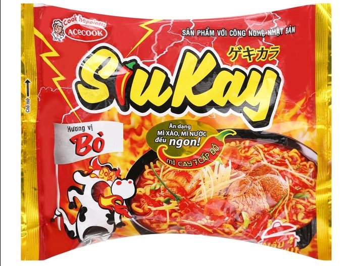 Mì siukay vị bò 127g