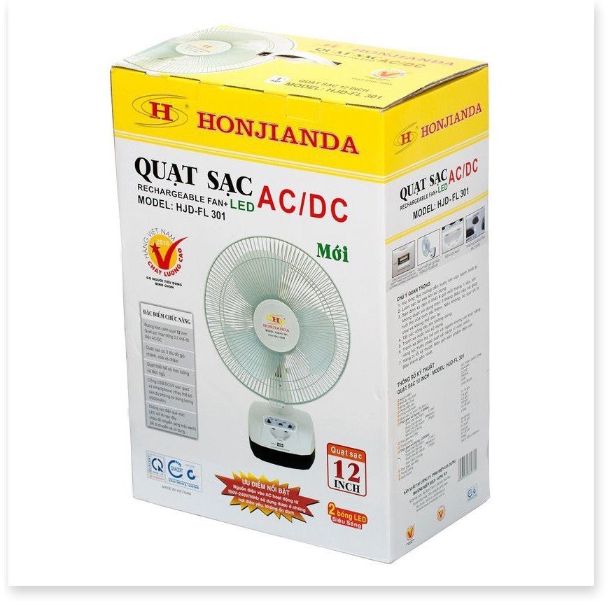 Quạt tích điện HONJIANDA FL301