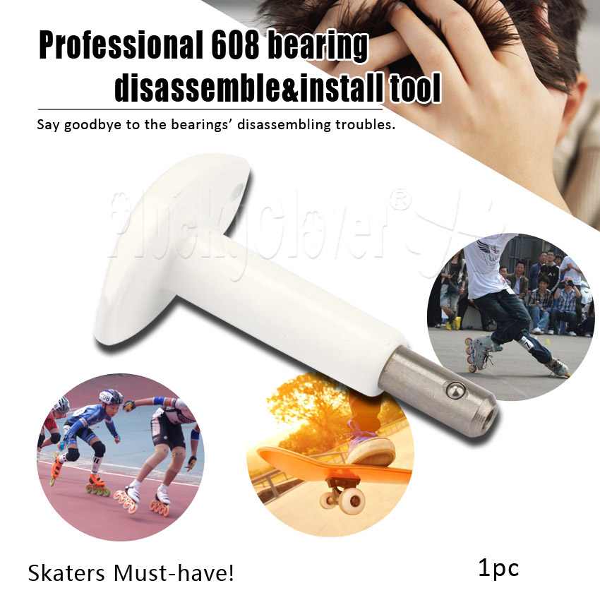 【Bestseller】 Portable Puller Press For 8mm Bore 608 Skate Bearing Skateboard Roller Skates Longboard