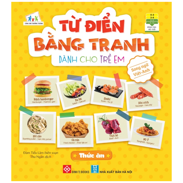 Sách - từ điển bằng tranh dành cho trẻ em - thức ăn - đinh tị