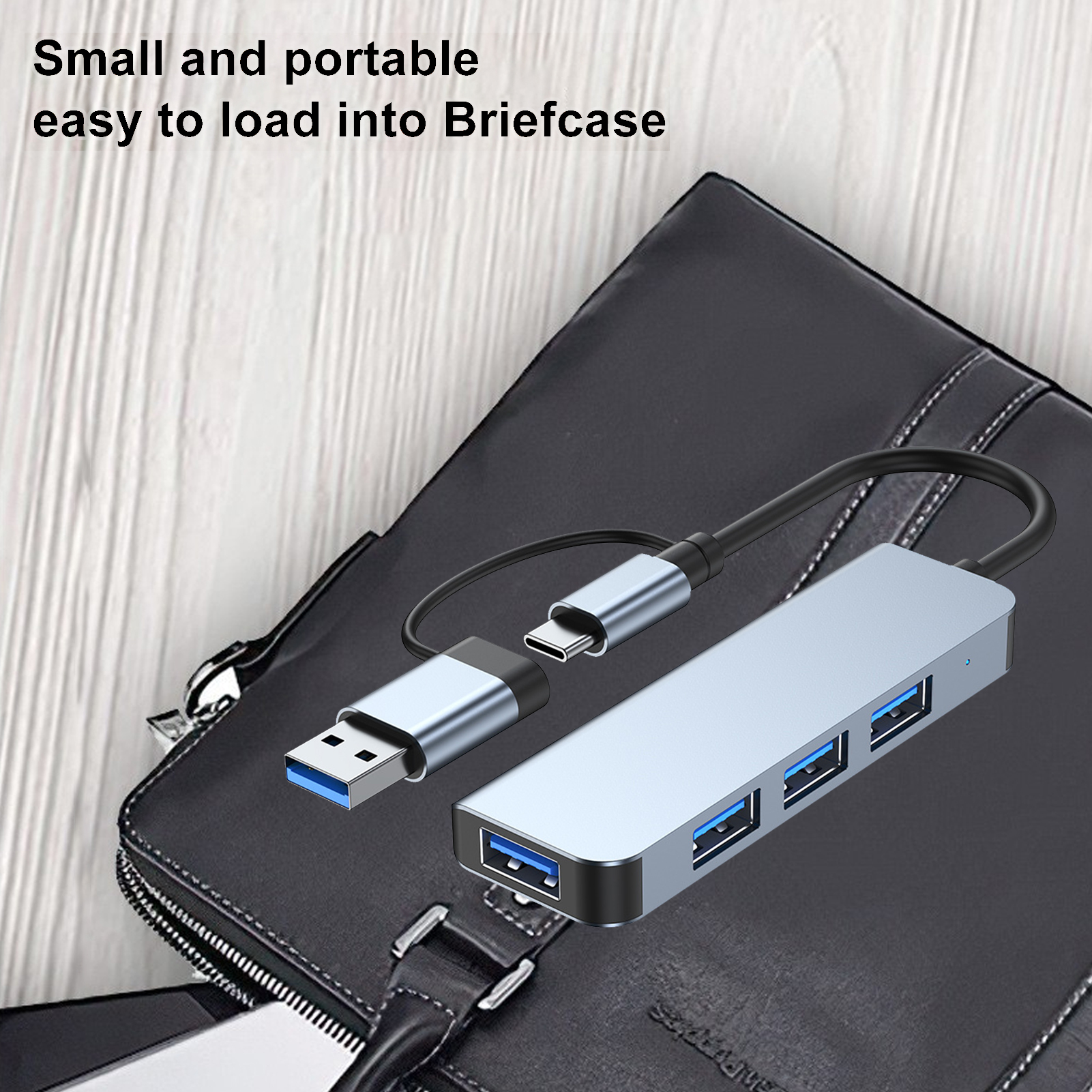 shuyuetuiwo Usb-c Docking Station Usb-c Hub for Data Relocation Fast Data Transfer Usb-c Hub for Macbook 4-port Usb3.0/type-c Docking Station High Speed 5gbps Compatible with Flash Drive