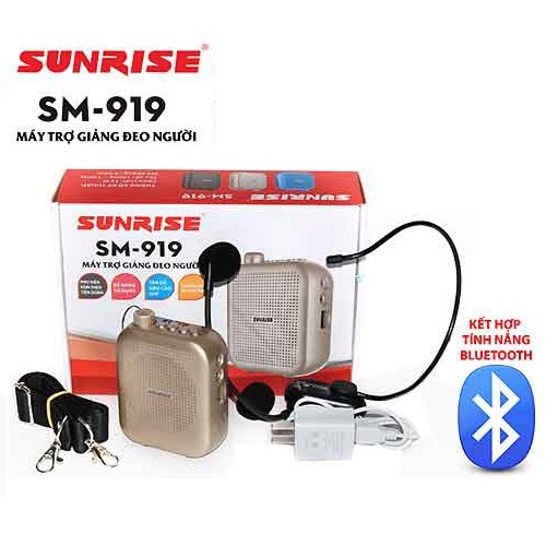 Máy trợ giảng không dây sunrise sm-919 có bluetooth