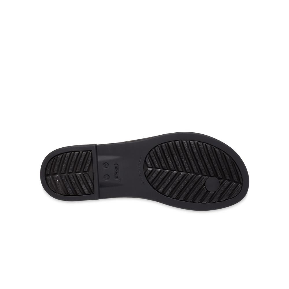 Dép Xỏ Ngón Nữ Crocs Tulum - Black