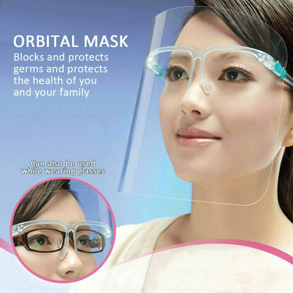 Kitchen Cooking Anti-fog Anti-Oil Splash Face Cover Mask Shield Protector Guard 