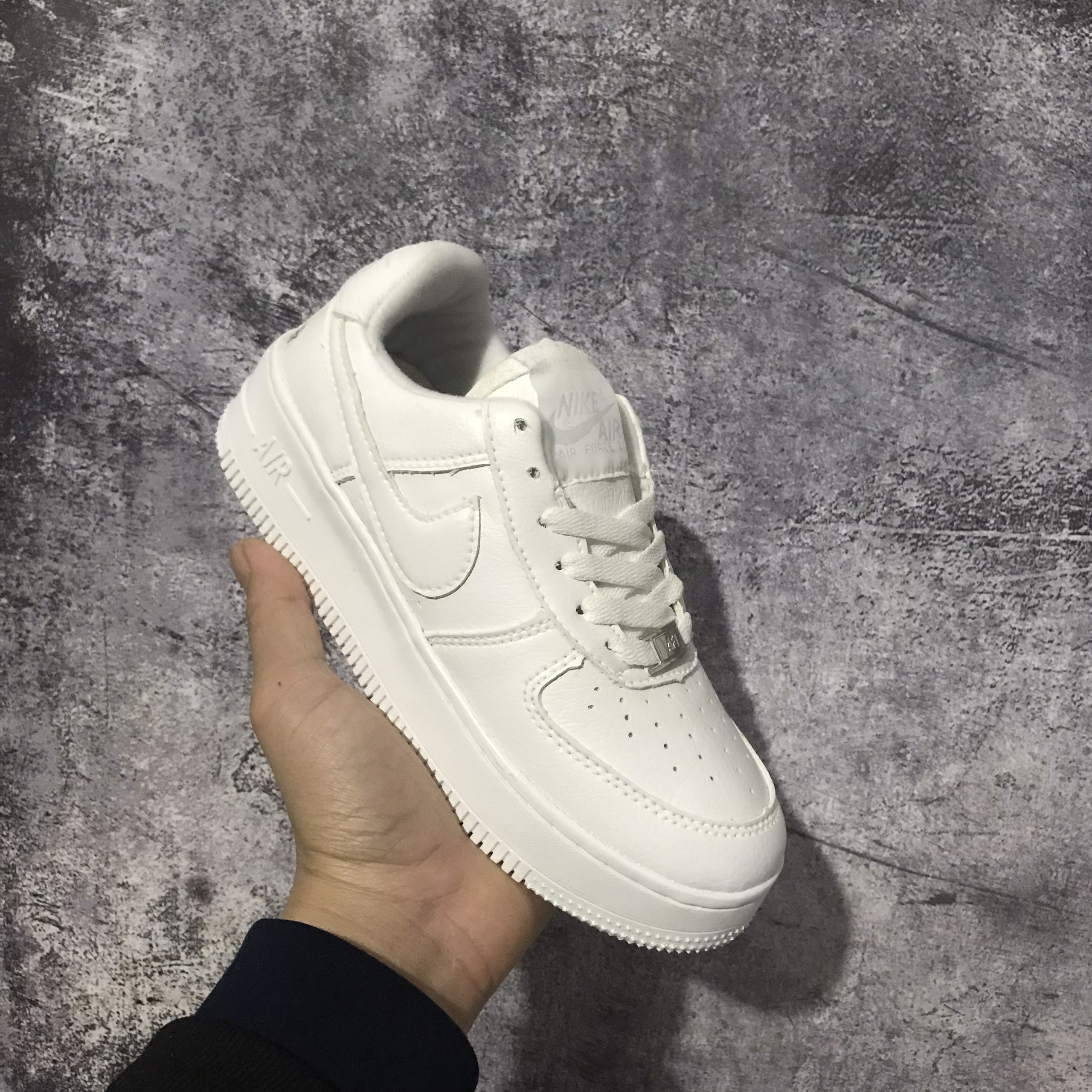 Giày thể thao AF1 trắng full Hot trend nam nữ, Giày sneaker FORCE 1 trắng full dễ phối đồ thumbnail