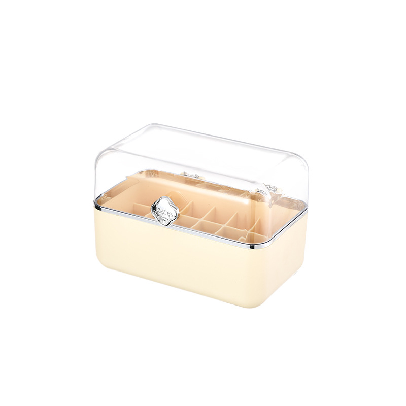 NFA Light luxury desktop cosmetics dustproof storage box Drawer type plastic storage jewelry box Student dormitory storage rack