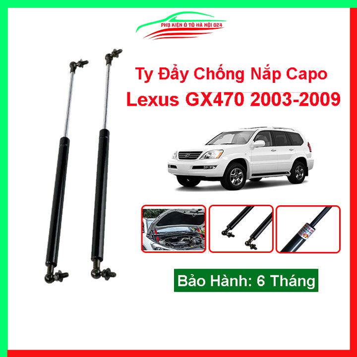 Bộ 2 ty thủy lực chống nắp capo Toyota 4 Runner Lexus GX470 2003-2009, ben hơi đẩy capo ô tô có kèm phụ kiện