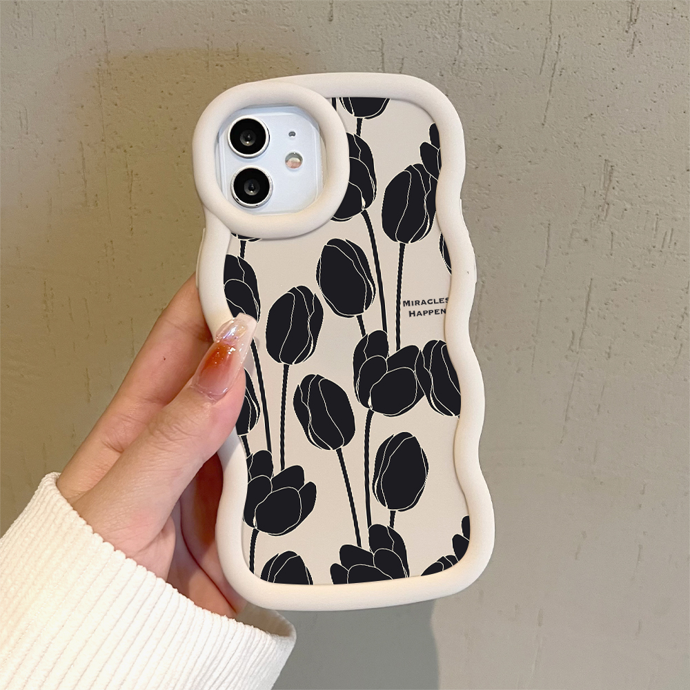 Hontinga%20for%20Samsung%20A16%20A15%20A14%20A13%204G%205G%20A12%20A11%20A10S%20Back%20Cover%20Black%20Tulip%20Luxury%20Phone%20Cover%20Soft%20Silicone%20Macaron%20Wave%20Mobile%20Case%20-%20Image%205