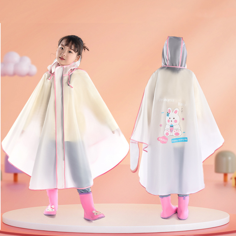 AMILA💖Áo mưa cho trẻ em, áo mưa cho bé gái, áo mưa cho bé trai, áo mưa Cape, áo mưa trẻ em, hoa văn tranh biếm họa, áo mưa dài