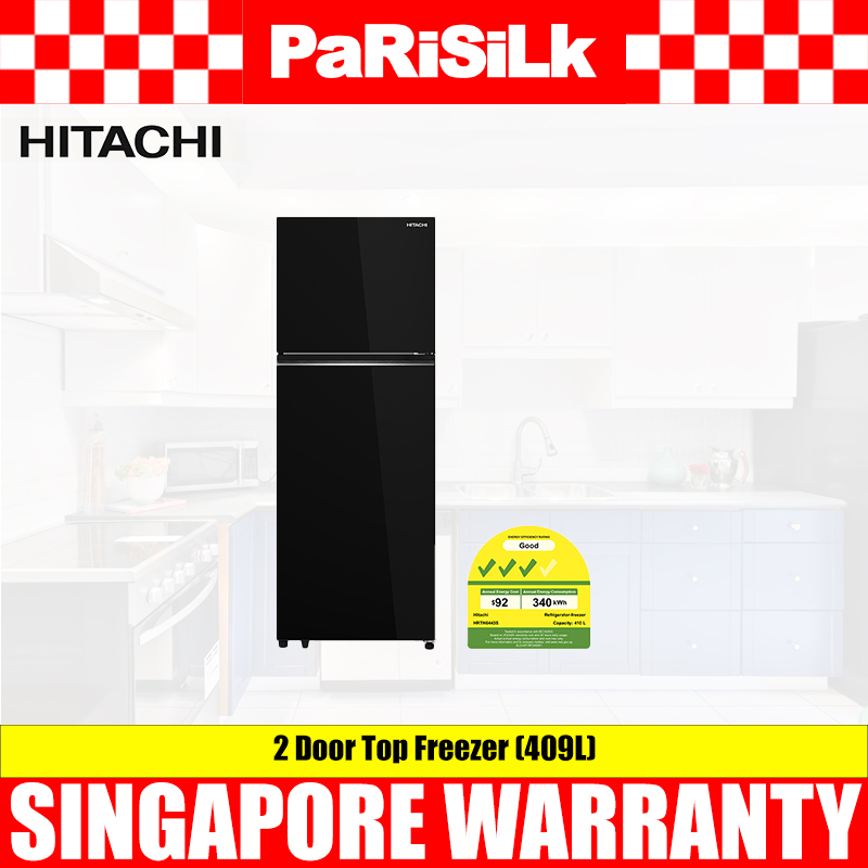Bulky) HITACHI HRTN6443SAGBKSG 2 Door Top Freezer (409L) | Lazada