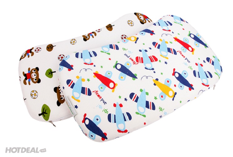 GỐI CAO SU NON CHO BÉ YÊU SIZE 25*45*3CM