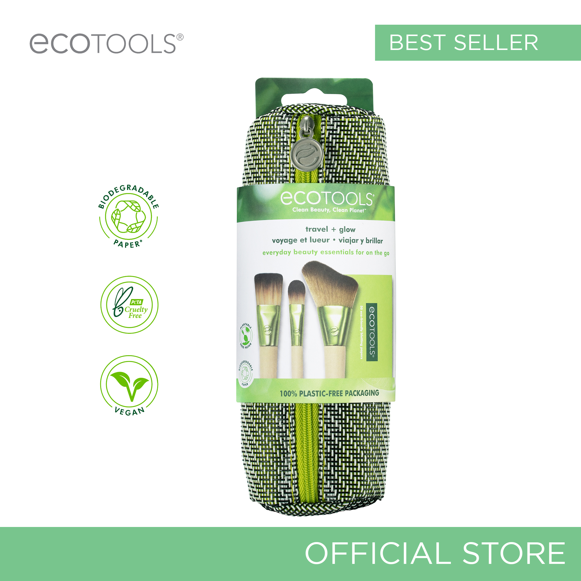 Ecotools Travel and Glow Makeup Brush Set Lazada PH