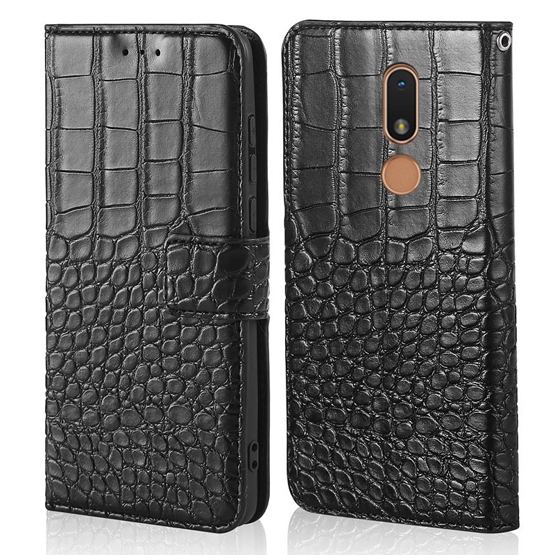 Crocodile Leather Case For Nokia 3.2 Nokia3.2 Flip Cover
