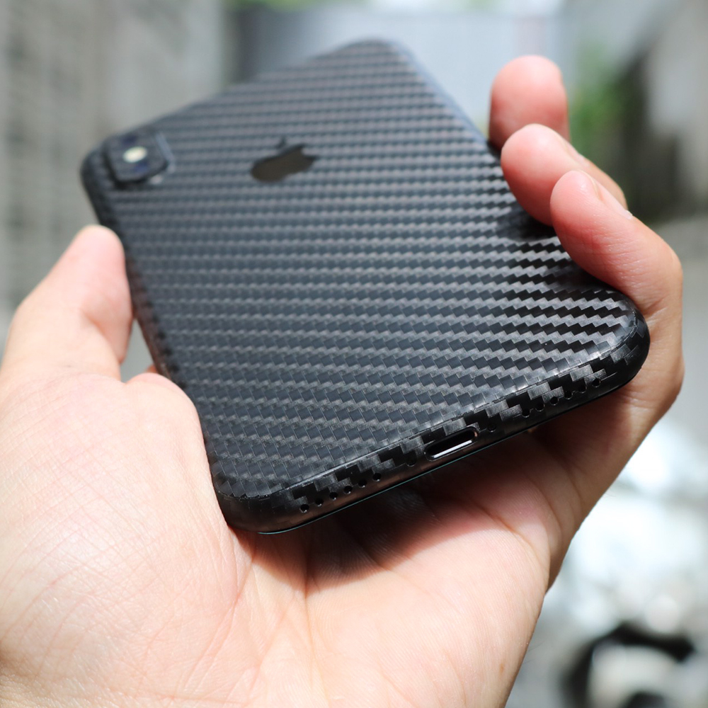 Miếng dán mặt lưng Carbon dành cho iphone 6/6s/7/8/x/xs/xsm/11/11promax- Sam case