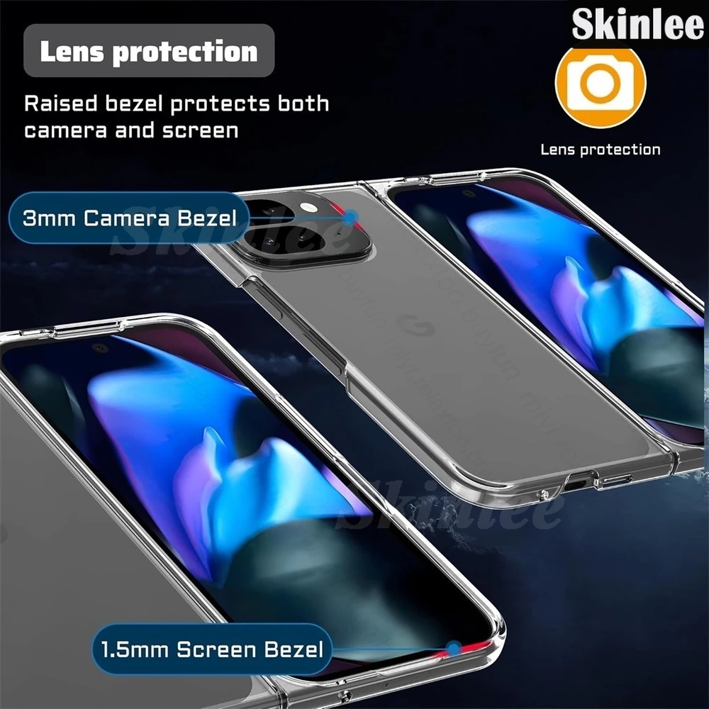 Phone case For Google Pixel 9 Pro Fold Hard Case Transparent Anti-oxidation Clear Silicone Cover For Google Pixel 9 Pro Fold Cover Cases.