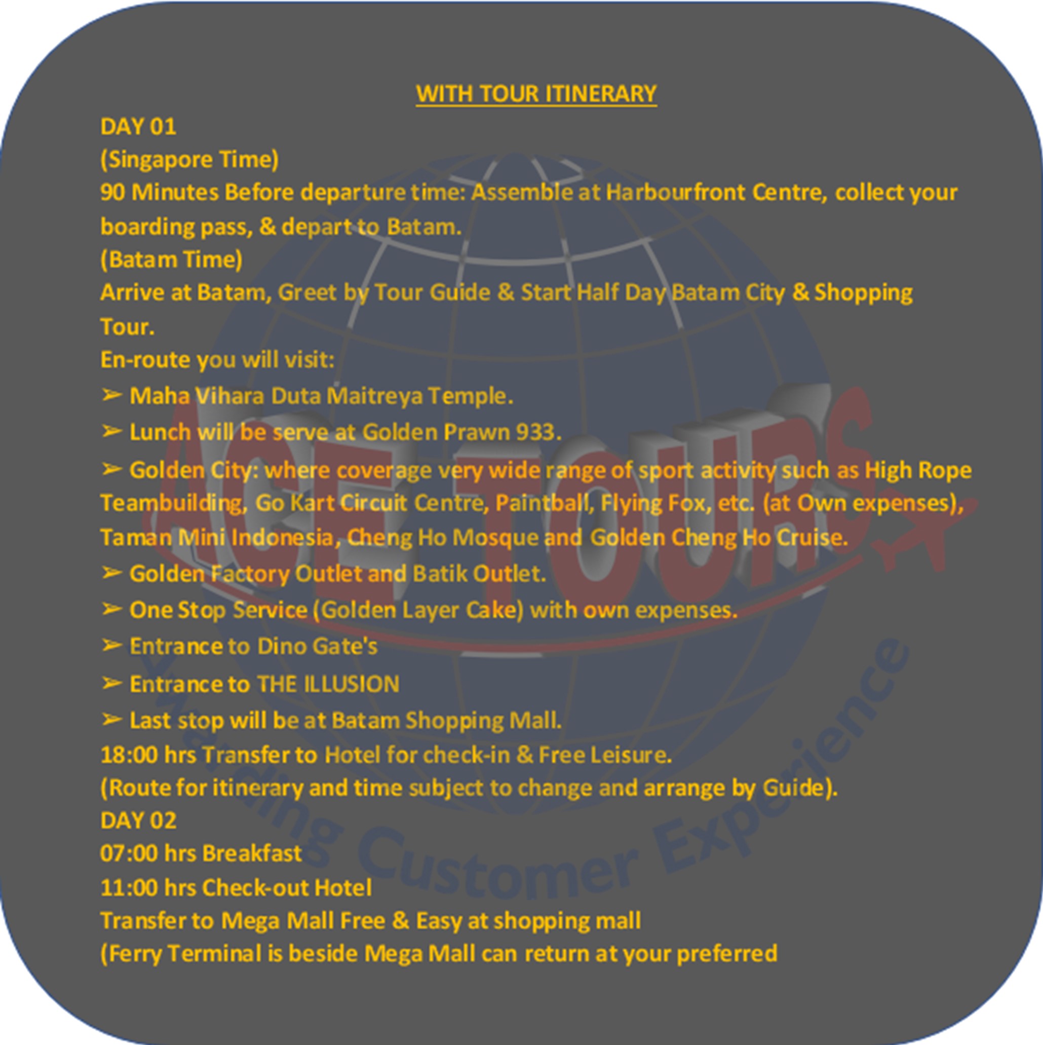 2D1N Batam Harmoni One Hotel Lazada Singapore