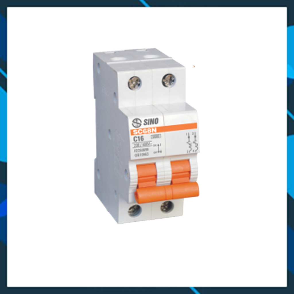 APTOMAT/ ÁT ĐÔI- 2 CỰC SINO S19- 2P 16A/ 20A/ 32A/ 40A