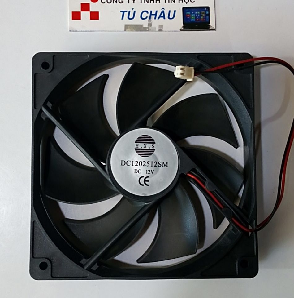 Quạt case 12cm / dày 2.5cm - điện áp dc 12v