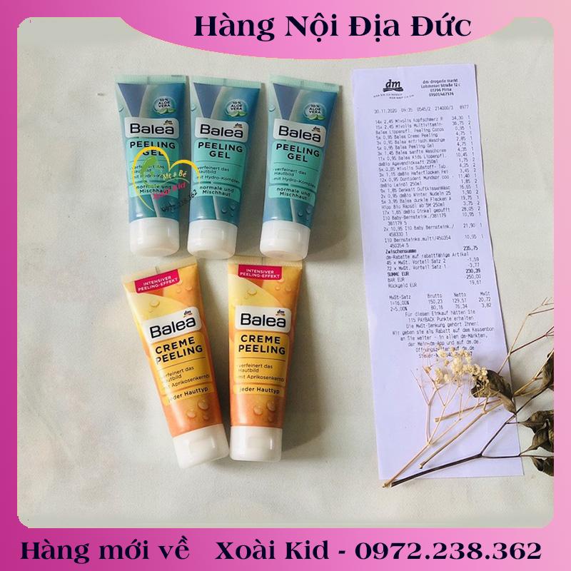 Hàng nội địa Đức Đủ Bill]Tẩy da chết mặt Balea 75ml [Hàng nội địa Đức Đủ Bill]