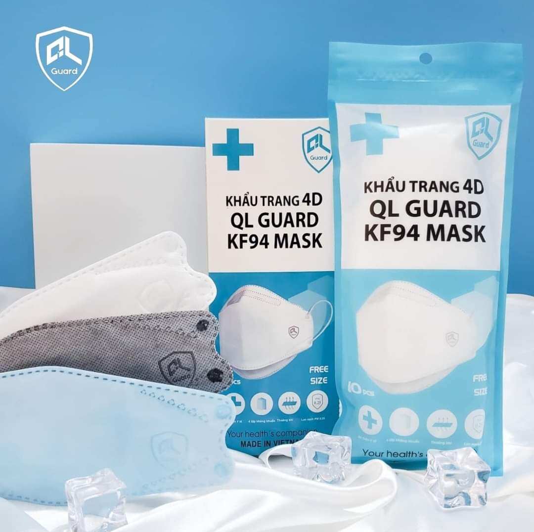 [100 cái ]  Khẩu Trang 4D KF94 QL GUARD MASK -  AnNa