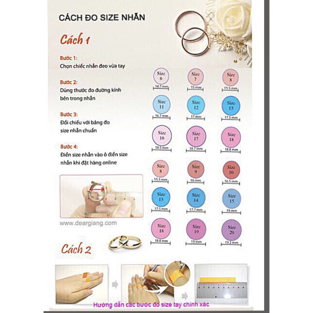Nhẫn tim dễ thương, có giấy của tiệm