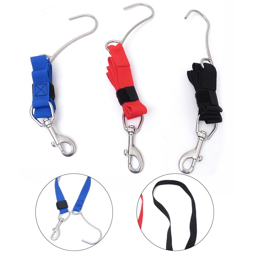 Scuba Diving Single Reef Hook With Webbing Safety Gear Diving Ocean Current Fixation Cords