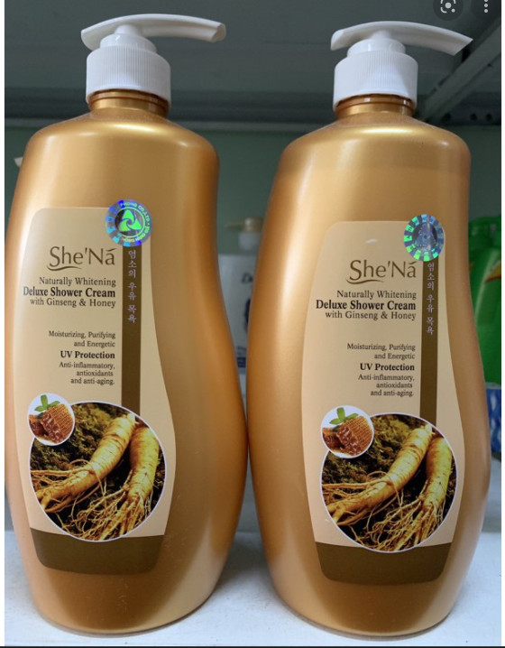 Sữa tắm cao cấp shena tinh chất nhân sâm và mật ong 1200ml - malaysia