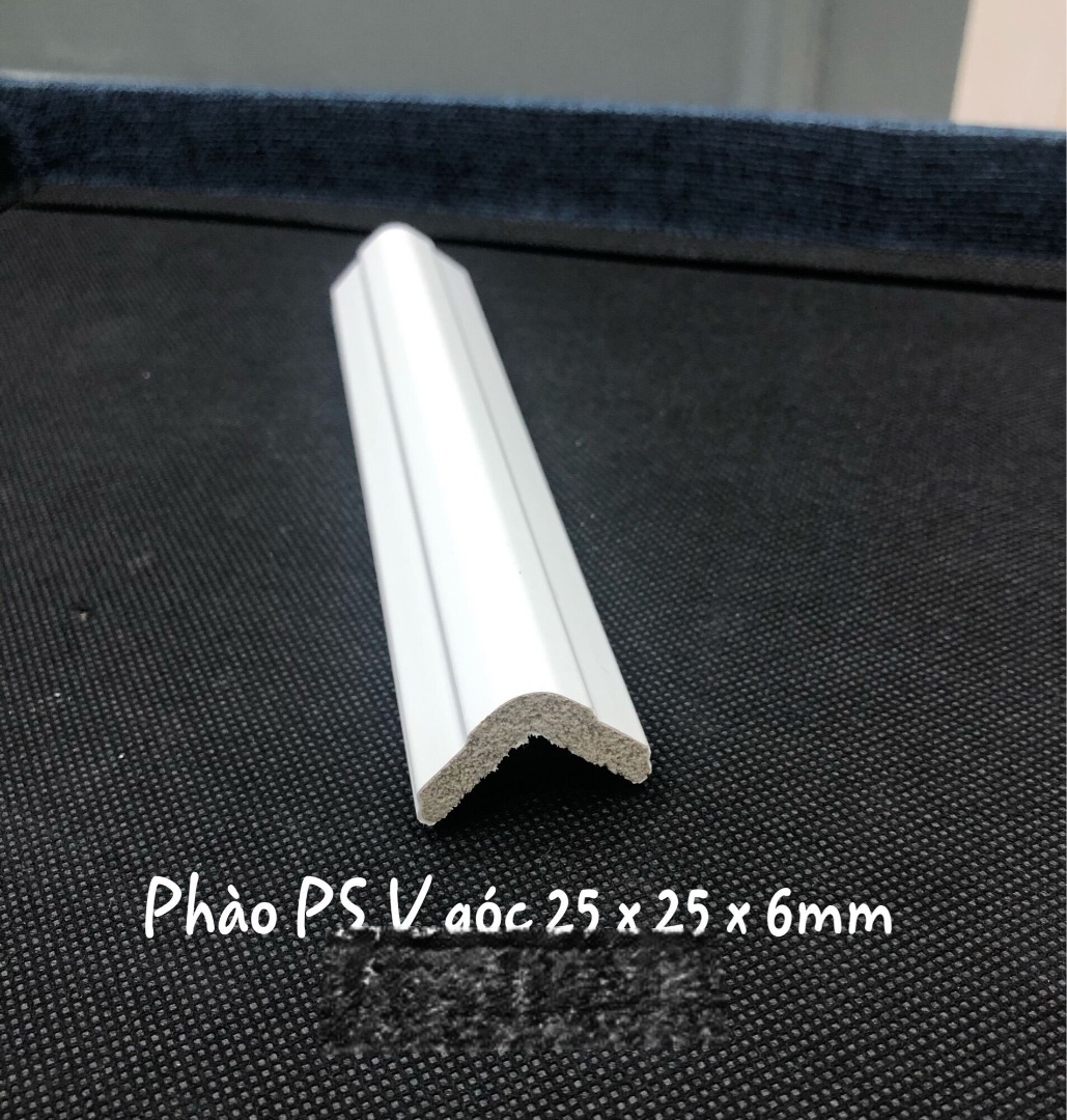 Phào chỉ nhựa composite bo nẹp cạnh góc tường bản V 3 x 3cm