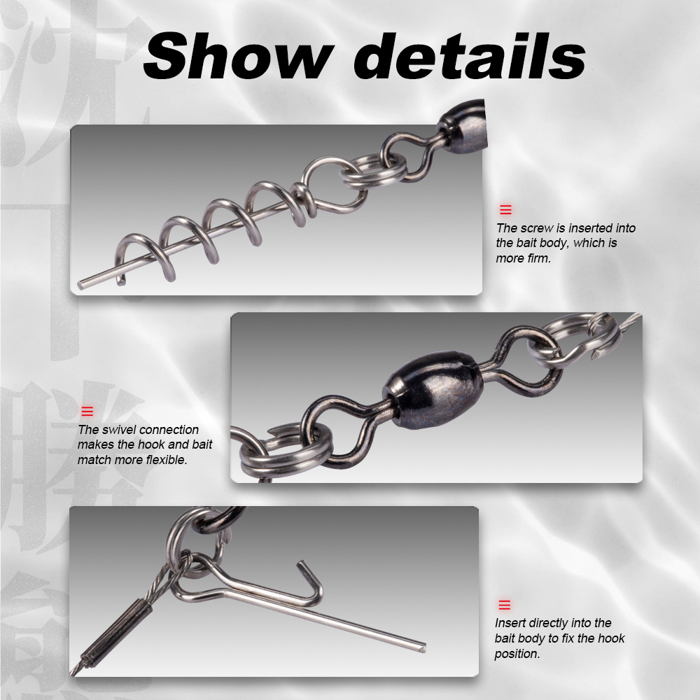 【SmartHorizon】Hunthouse soft lure rig single double hook rigging 9cm ...