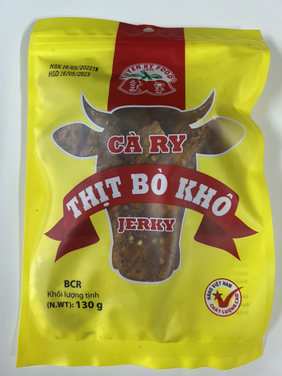 Khô bò miếng tuyền ký bcr 130gam