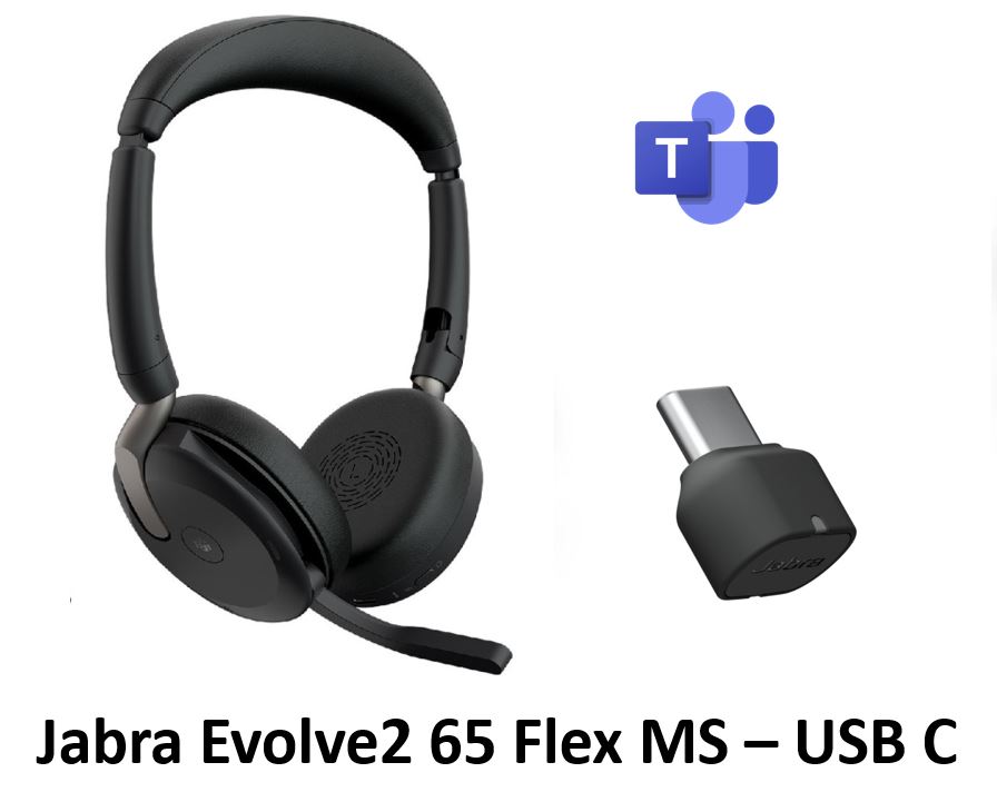 Jabra Evolve2 65 Flex USB-C MS最適化 充電パッド付