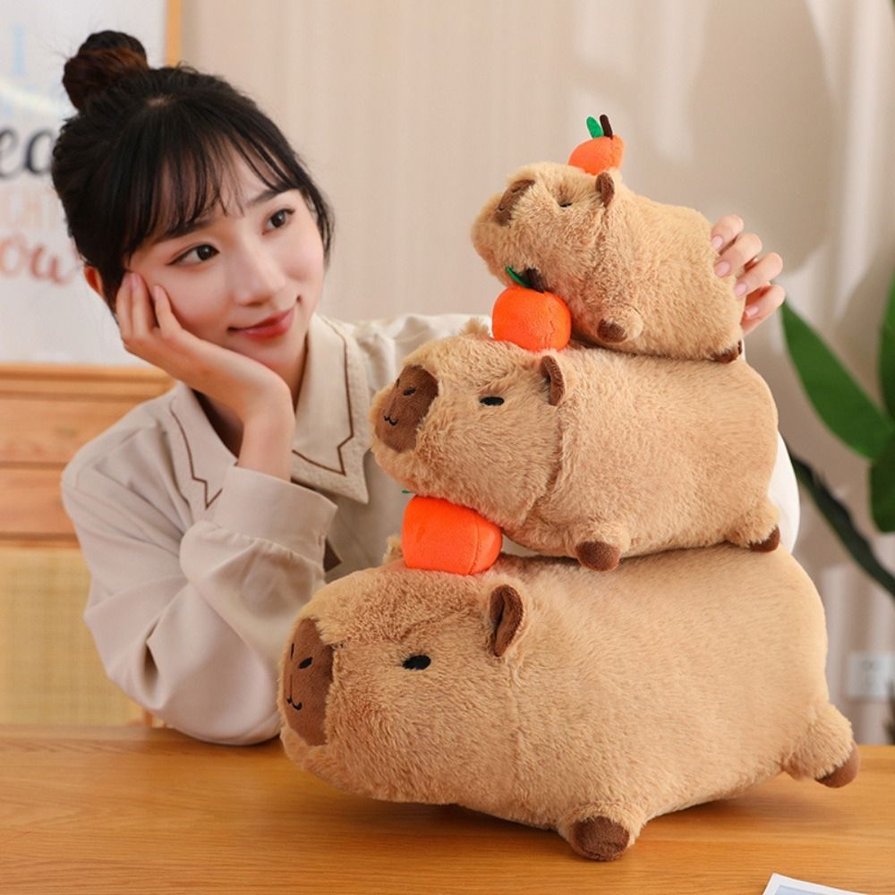 Mefu4 mô phỏng động vật capybara Thú nhồi bông mô phỏng capybara capybara đồ chơi nhồi bông capybara Đồ chơi nhồi bông mềm capybara búp bê vải nhung quà sinh nhật