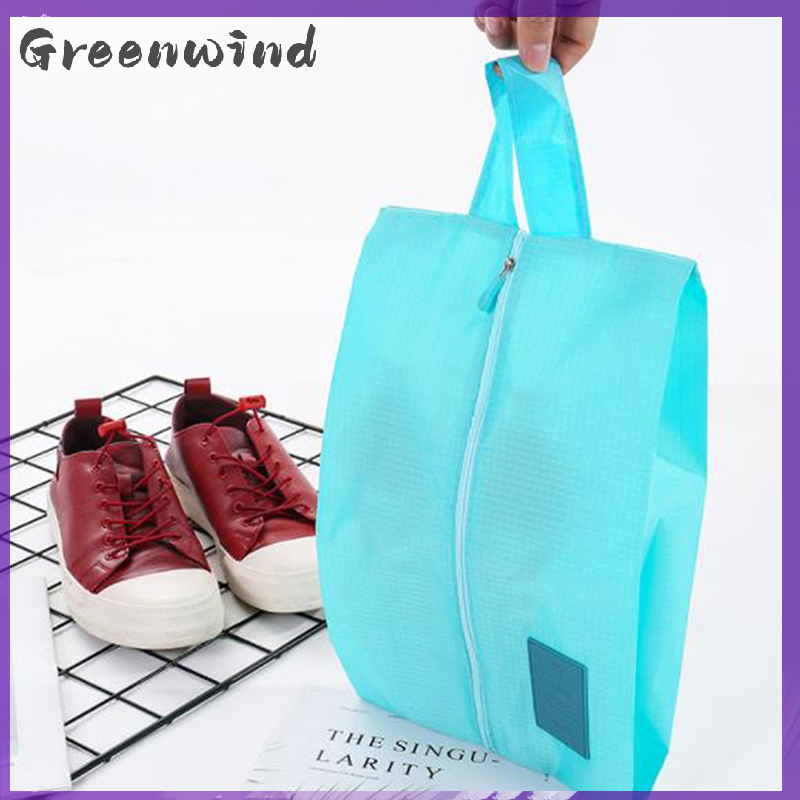 【Greenwind】 Foldable Waterproof Travel Shoe Storage Bag Zipper Storage Organizer Bag