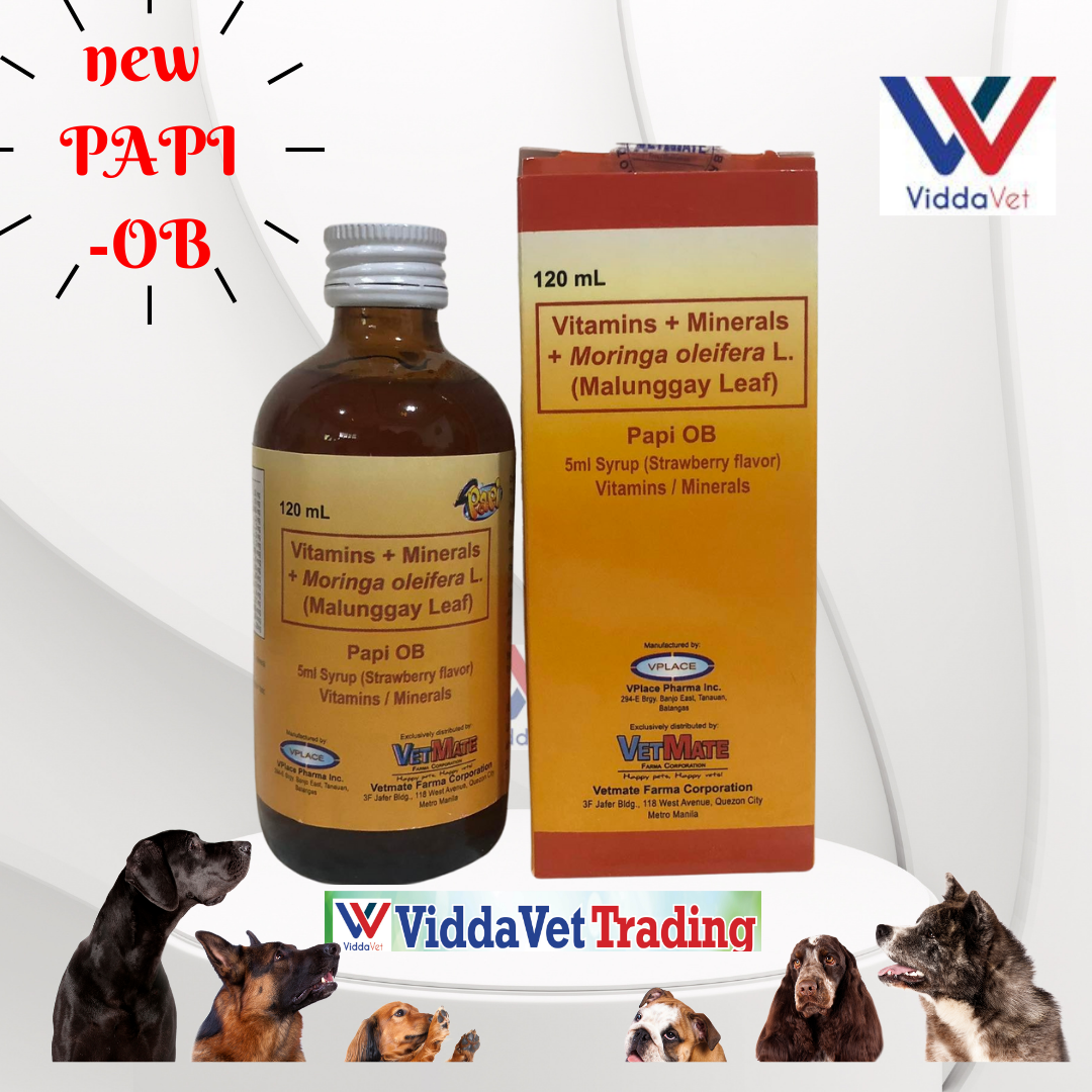 Viddavet Vetmate PAPI OB Vitamins Minerals Moringa oleifera L
