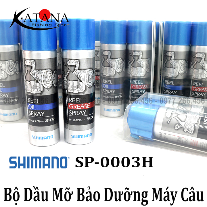 Bộ dầu mỡ bảo dưỡng máy câu shimano sp-003h