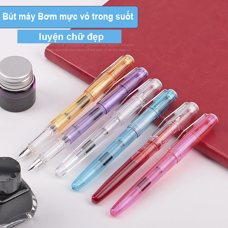 Bút máy vỏ trong suốt - ngòi chuẩn