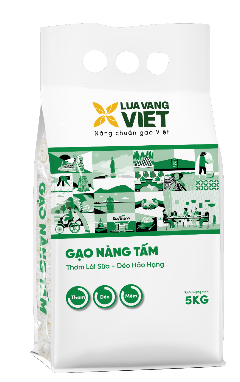 Gạo Lúa Vàng Việt Nàng Tấm bao 5kg