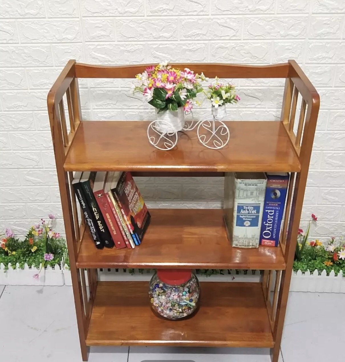Kệ Sách 3 Tầng (Rộng 50cm)- Vàng