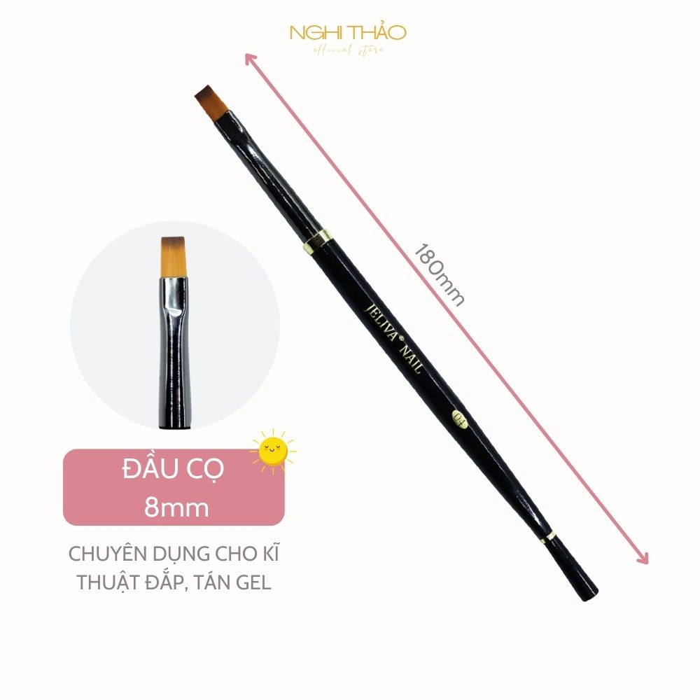 Cọ đắp gel đầu vuông Jeliva 04