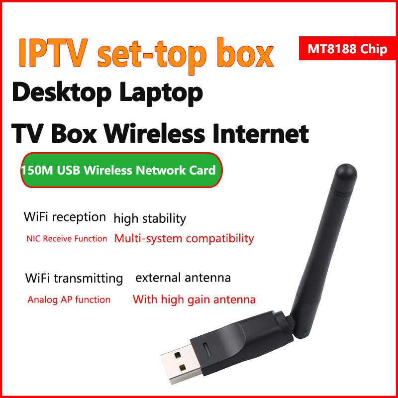 Wireless network card usb wifi adapter 150mbps 802.11n/g/b lan adapter pc wi-fi antenna dongle 2.4g usb ethernet wifi receiver with rotatable antenna