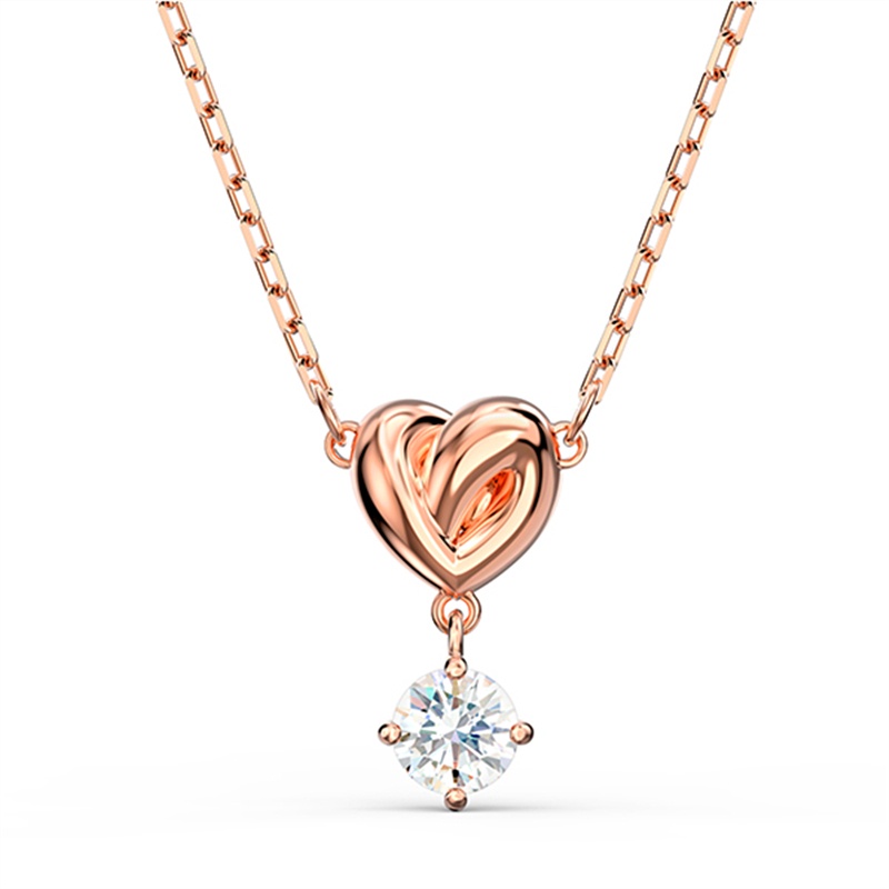 Vòng cổ mặt trái tim lấp lánh swarovski lifelong hrt