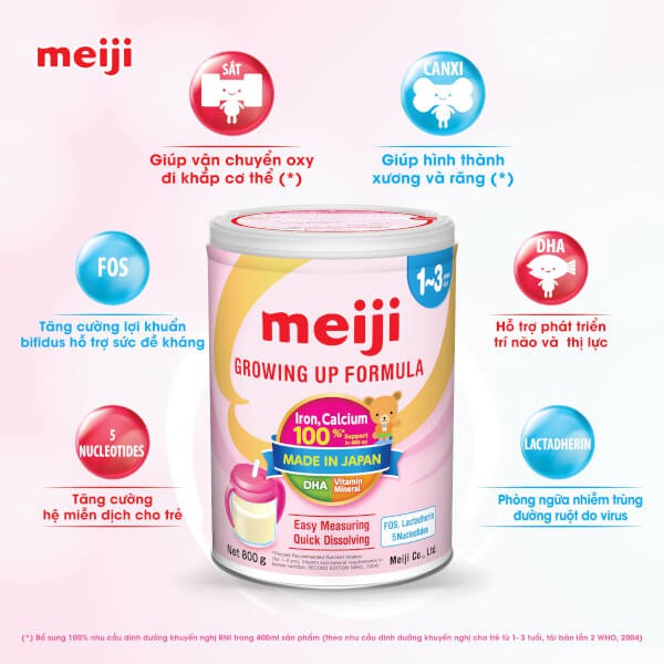 Sữa Bột Meiji Nhập Khẩu Số 1 Lon 800g
