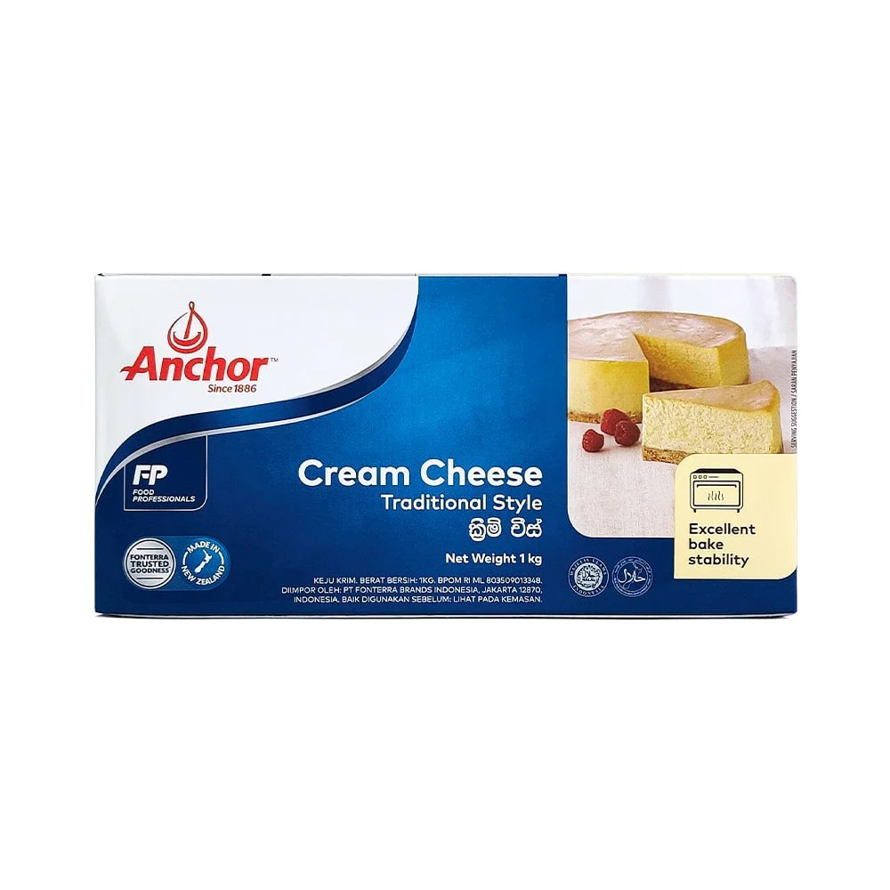 Kem phô mai cream cheese Anchor hộp 1kg