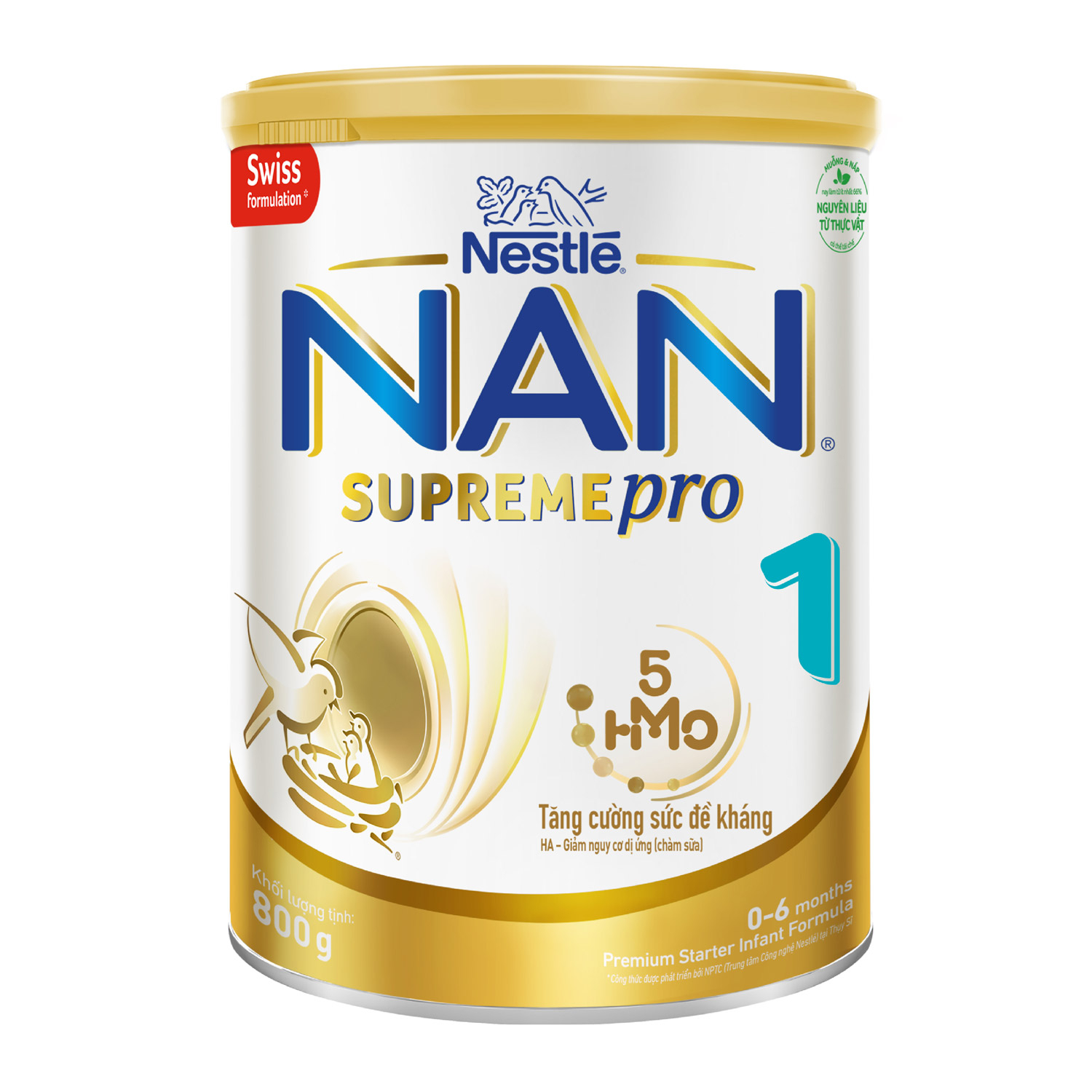 Sữa bột Nan Supreme 1 5HMO 800g Mới