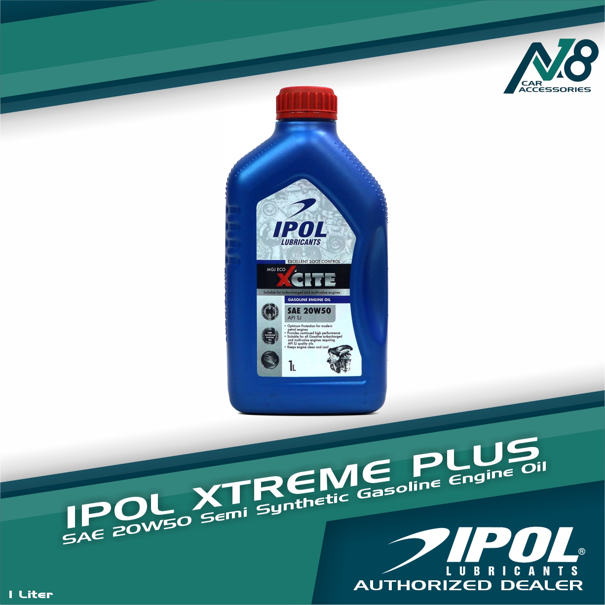 IPOL MGJ ECO XCITE 20W50 API SJ SemiSynthetic Car Engine Oil for