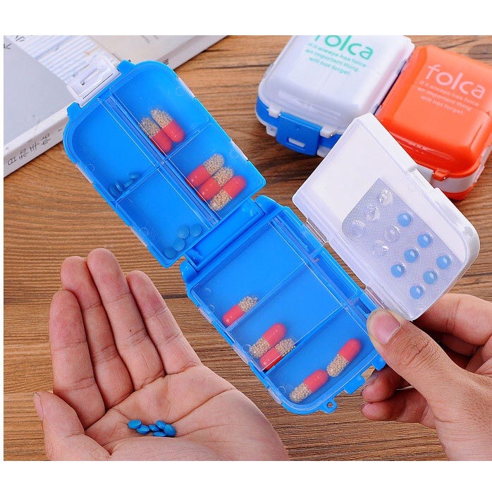 Hộp Chia Thuốc 3 Tầng 8 Ngăn Nhỏ