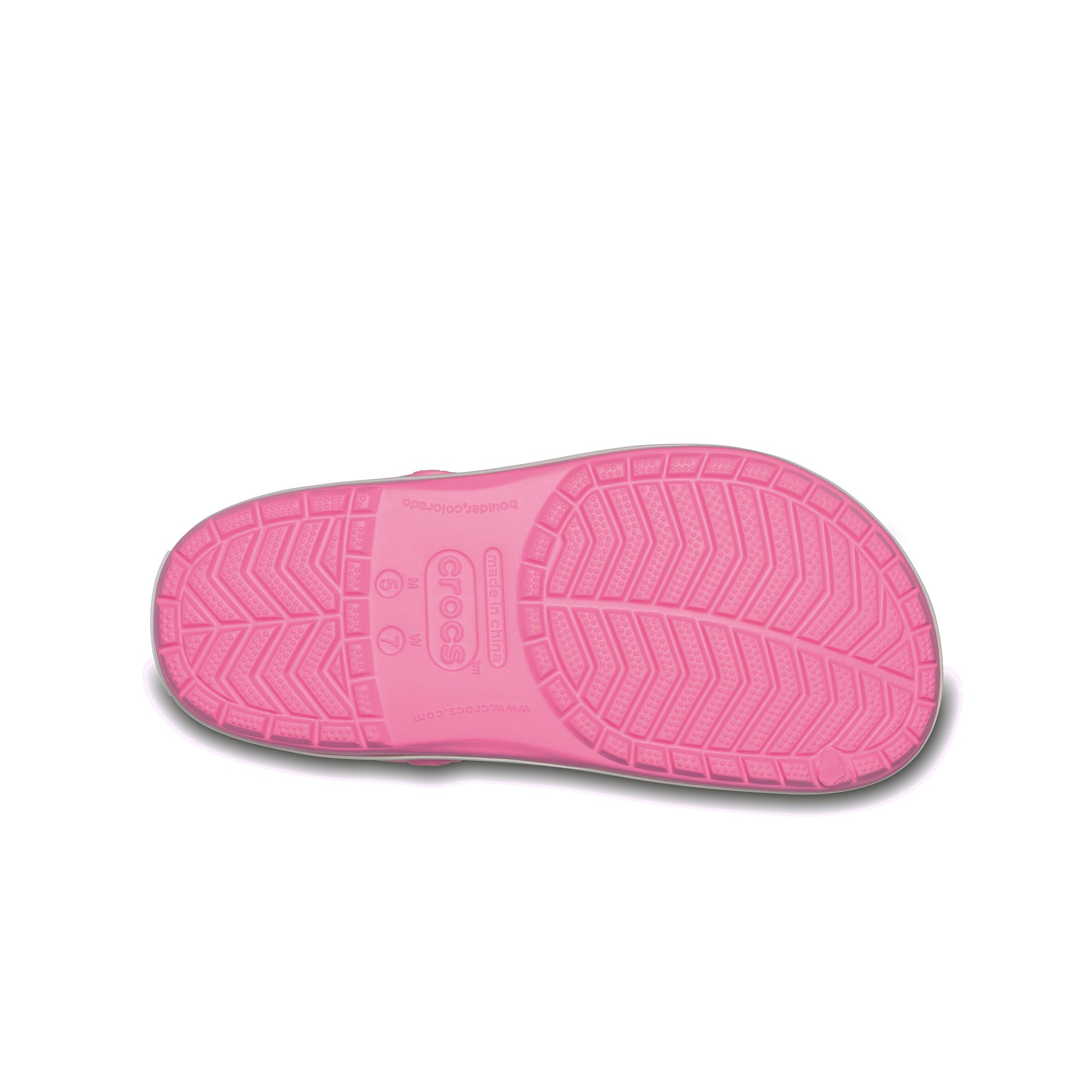 Giày Clog Unisex Crocs Crocband - Pink Lemonade/White