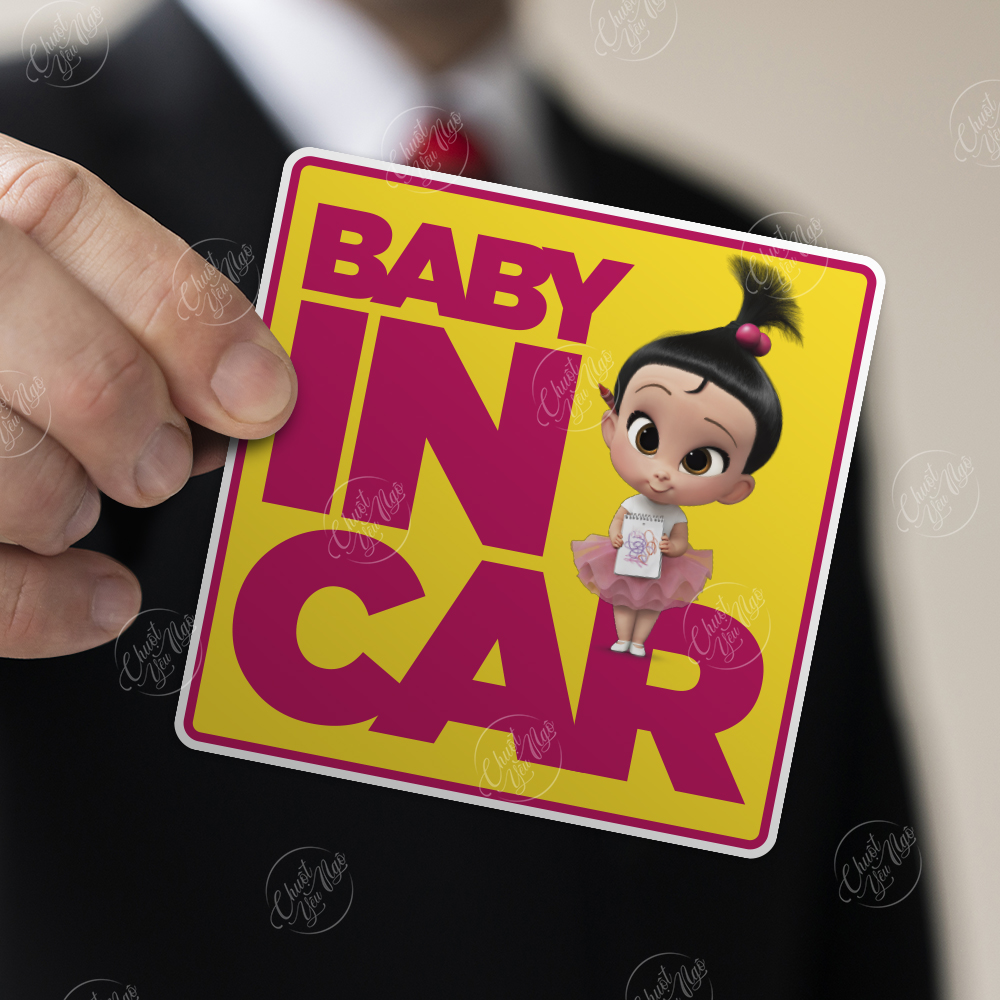 Combo 2 miếng Baby in car bé gái