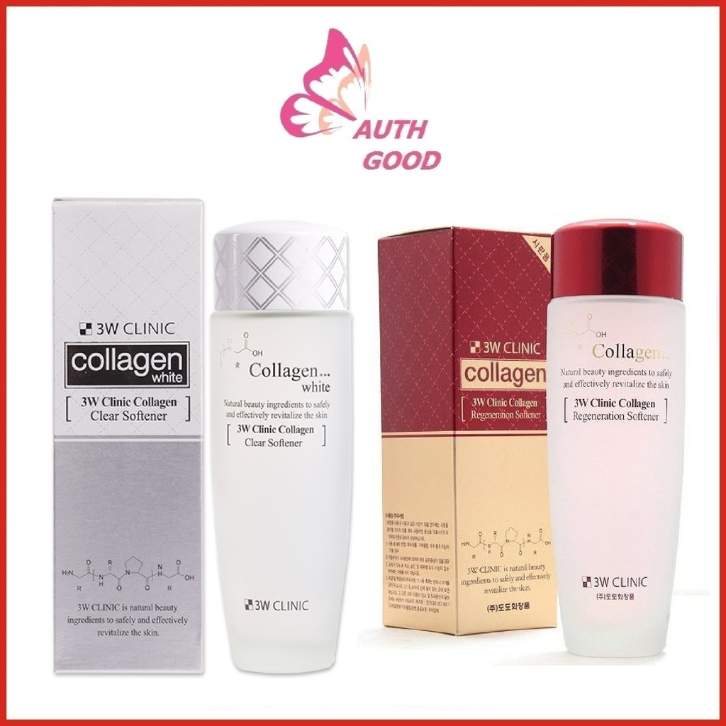 Nước Hoa Hồng 3W Clinic Collagen White Đỏ